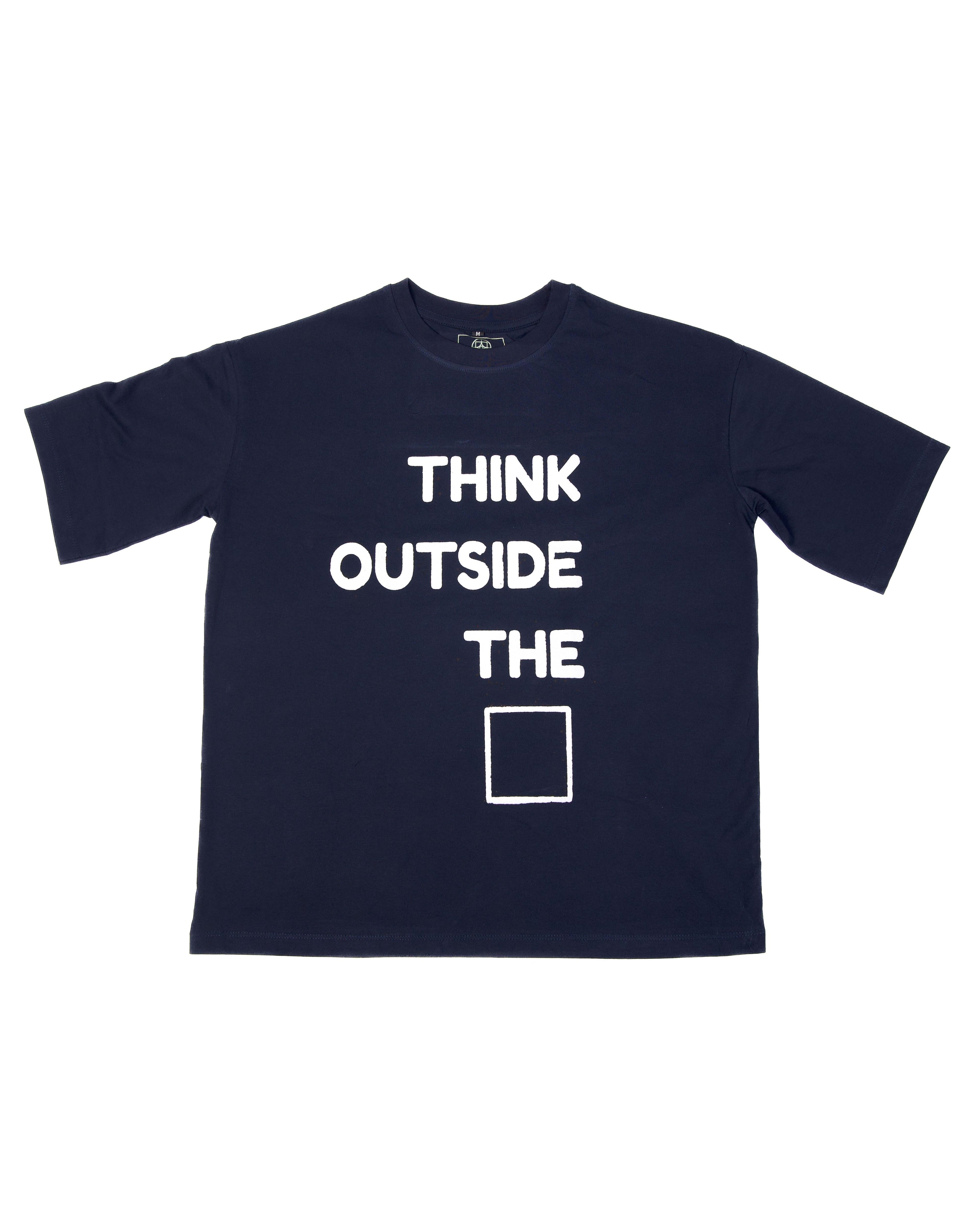 THINK OUTSIDE THE □ Oversized Tshirt