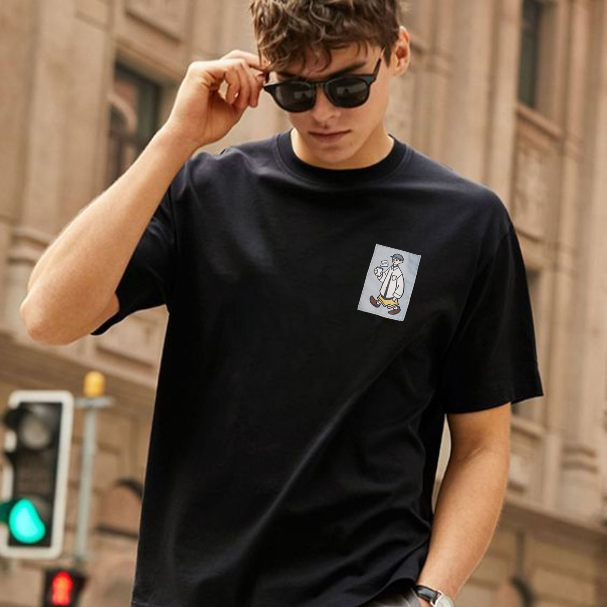 SUNSET GIRAFFE  Oversized Tshirt