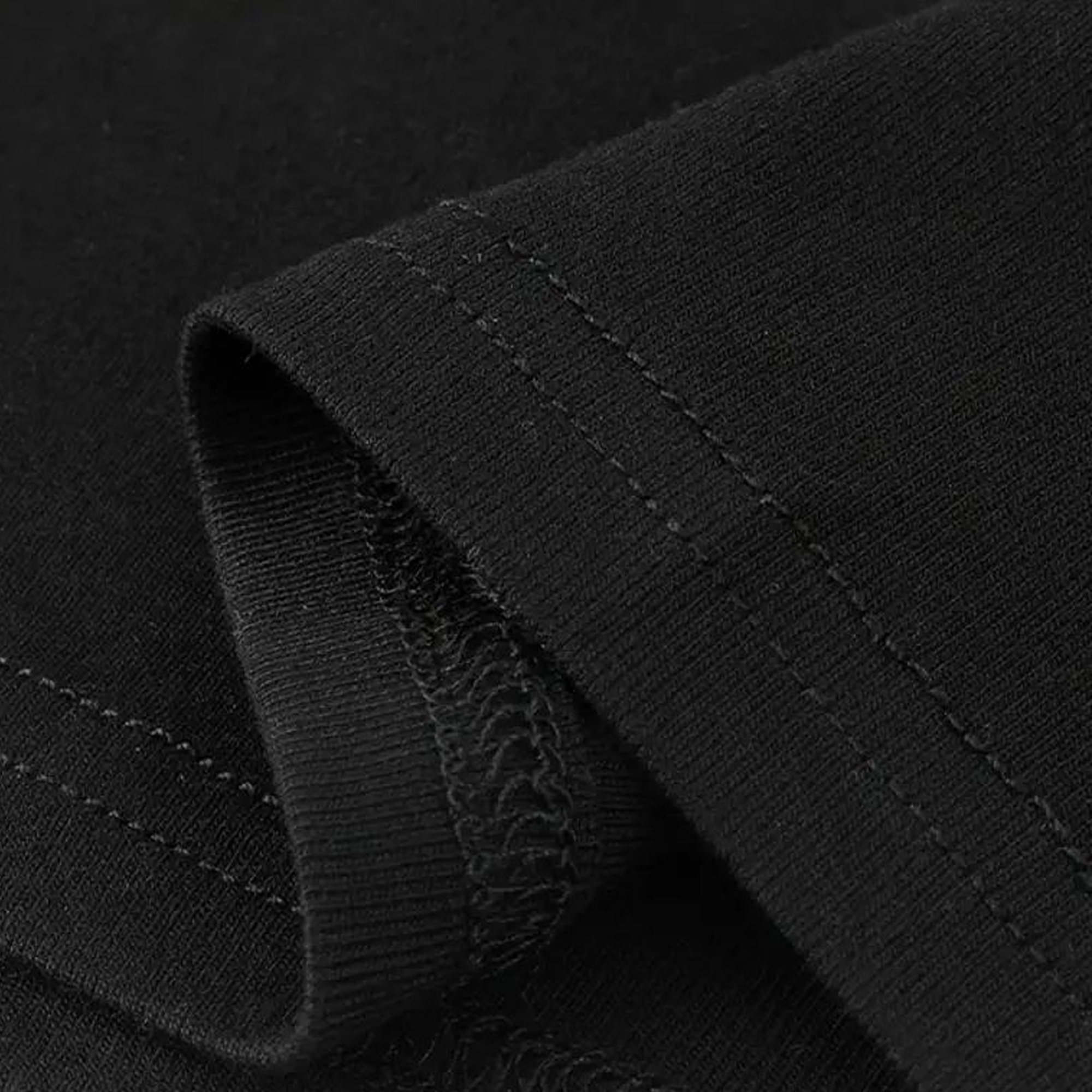 Black Solid Oversized Tshirt