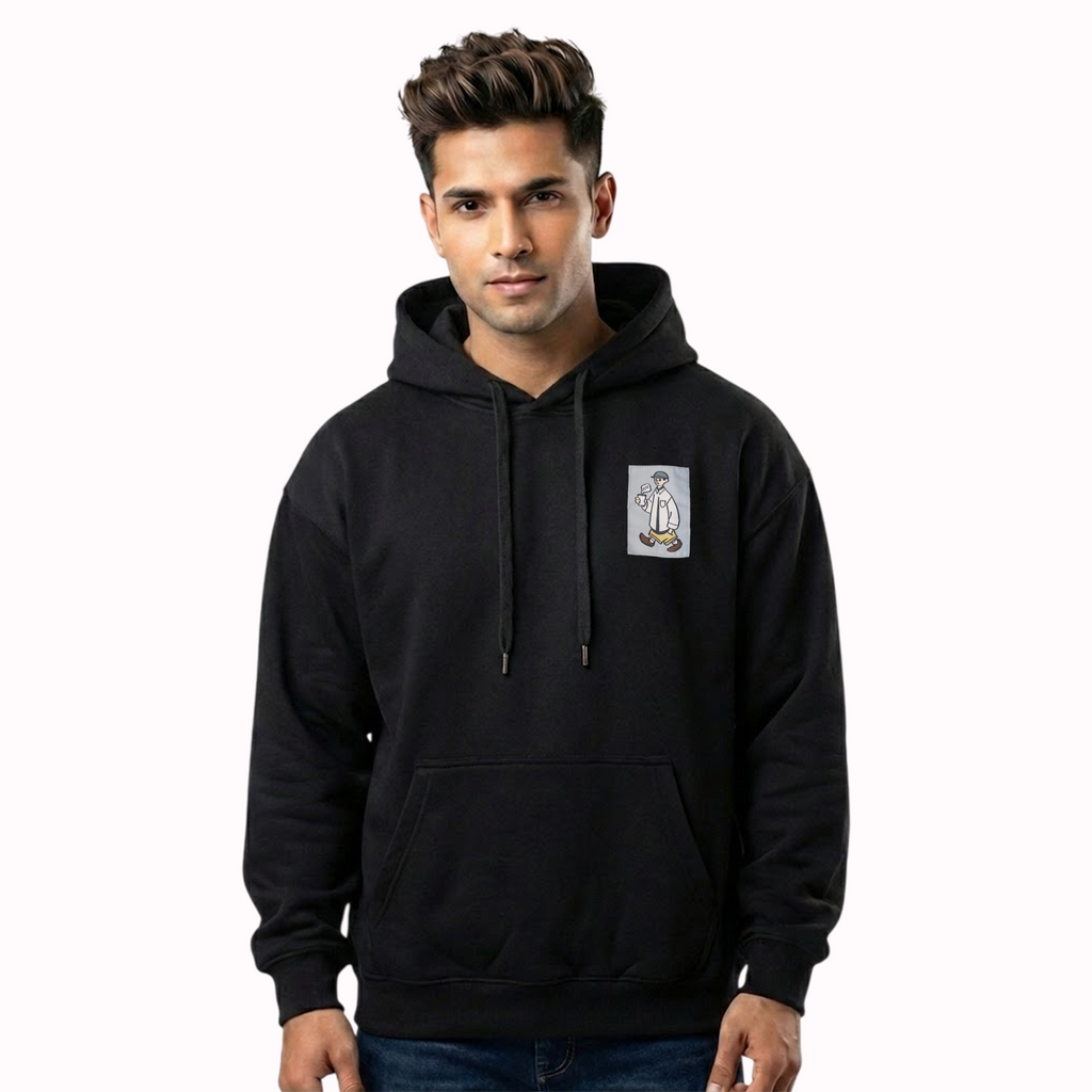 Giraffe Sunset Black Hoodie