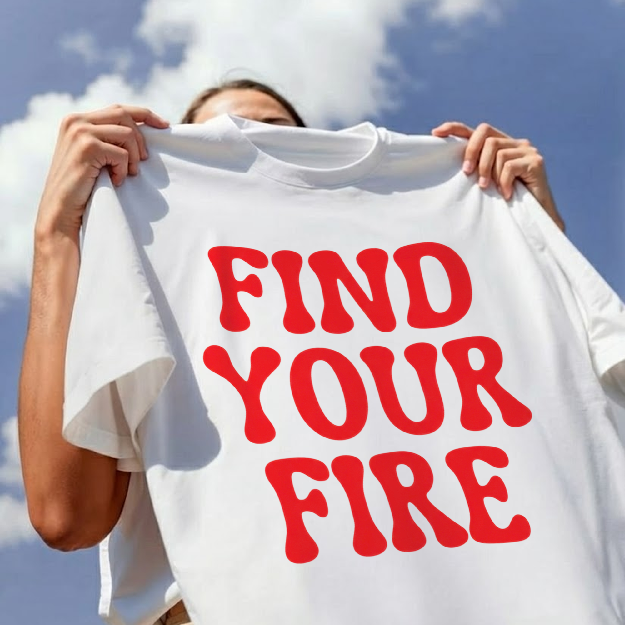 FIND YOUR FIRE Oversized tshirt