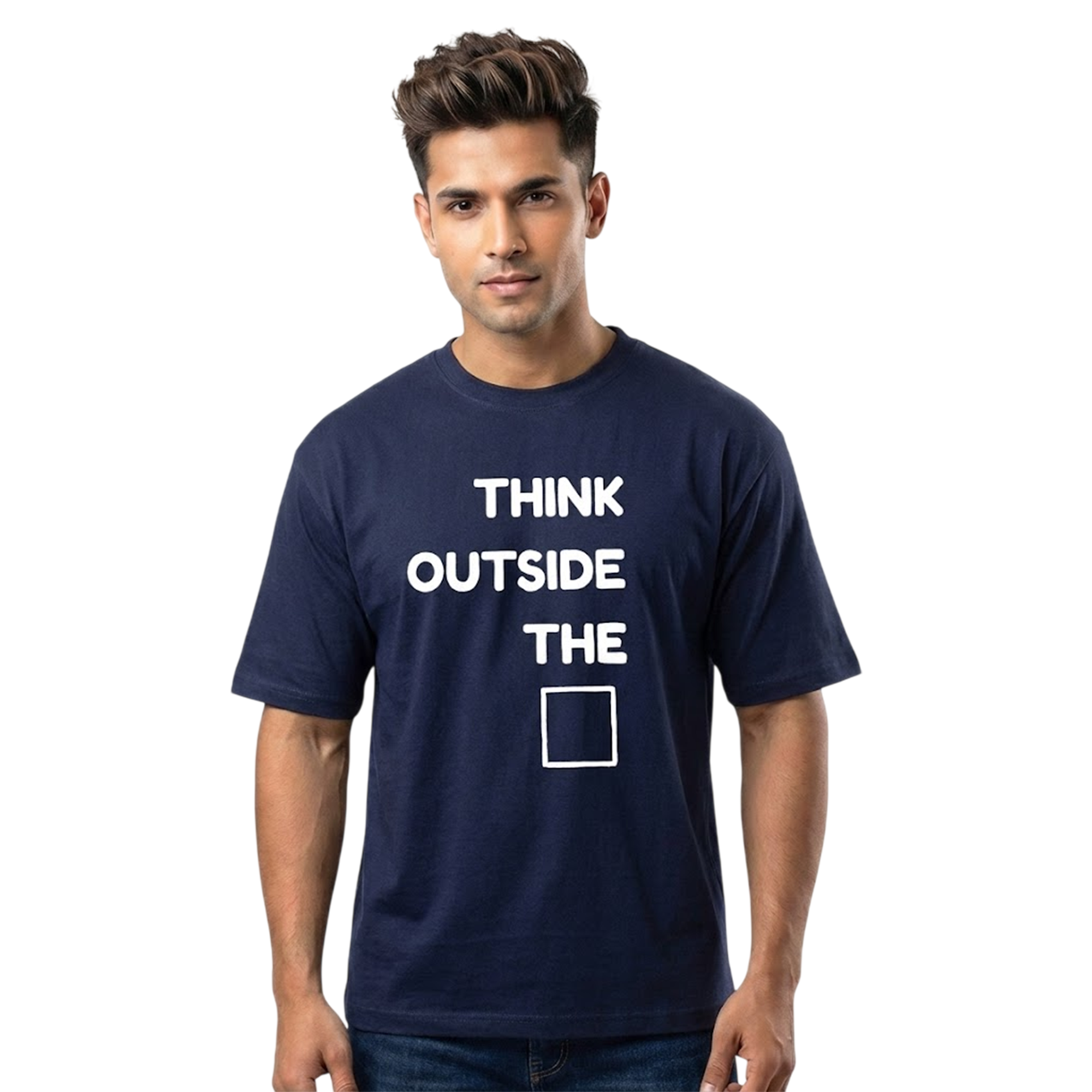 THINK OUTSIDE THE □ Oversized Tshirt