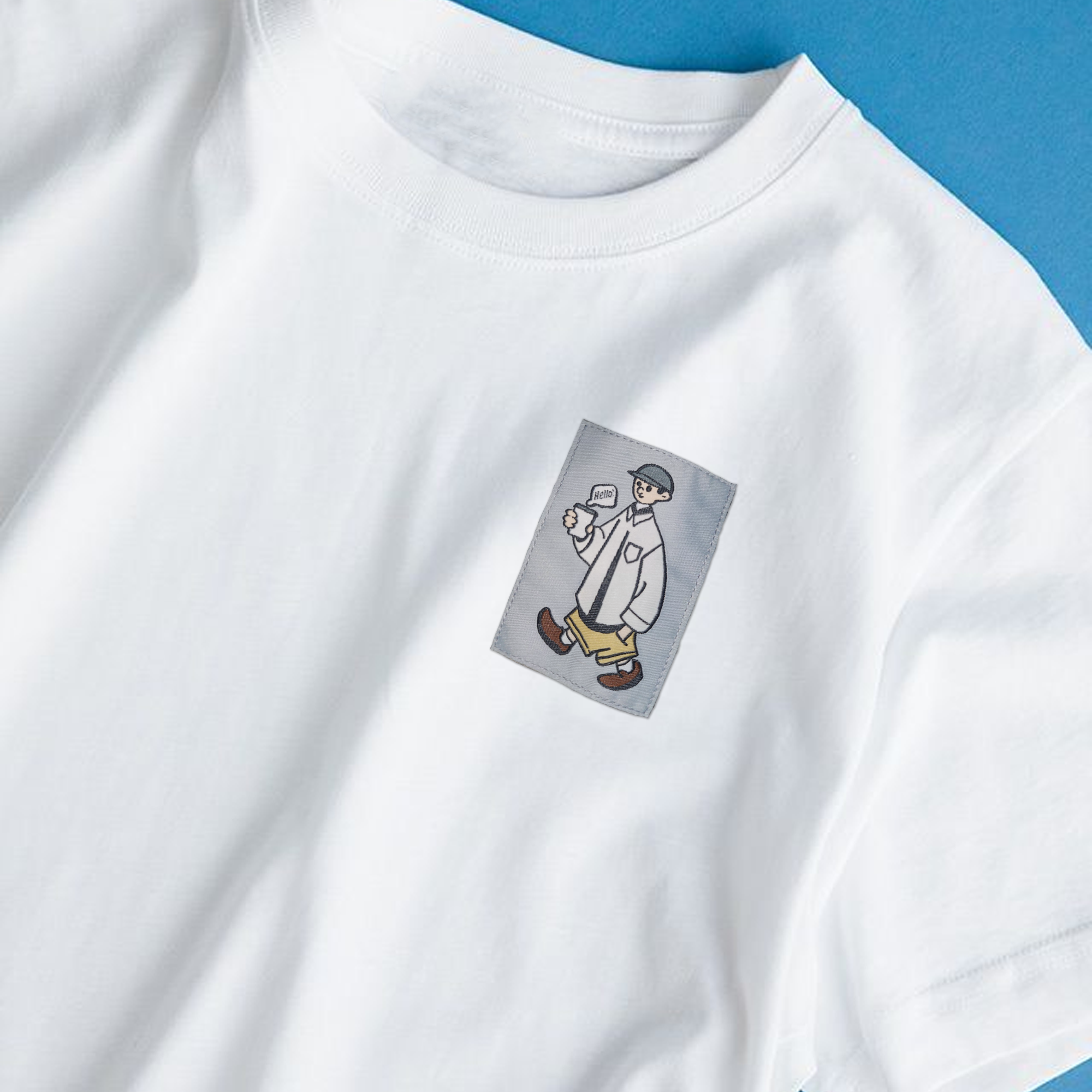 White Solid Oversized Tshirt
