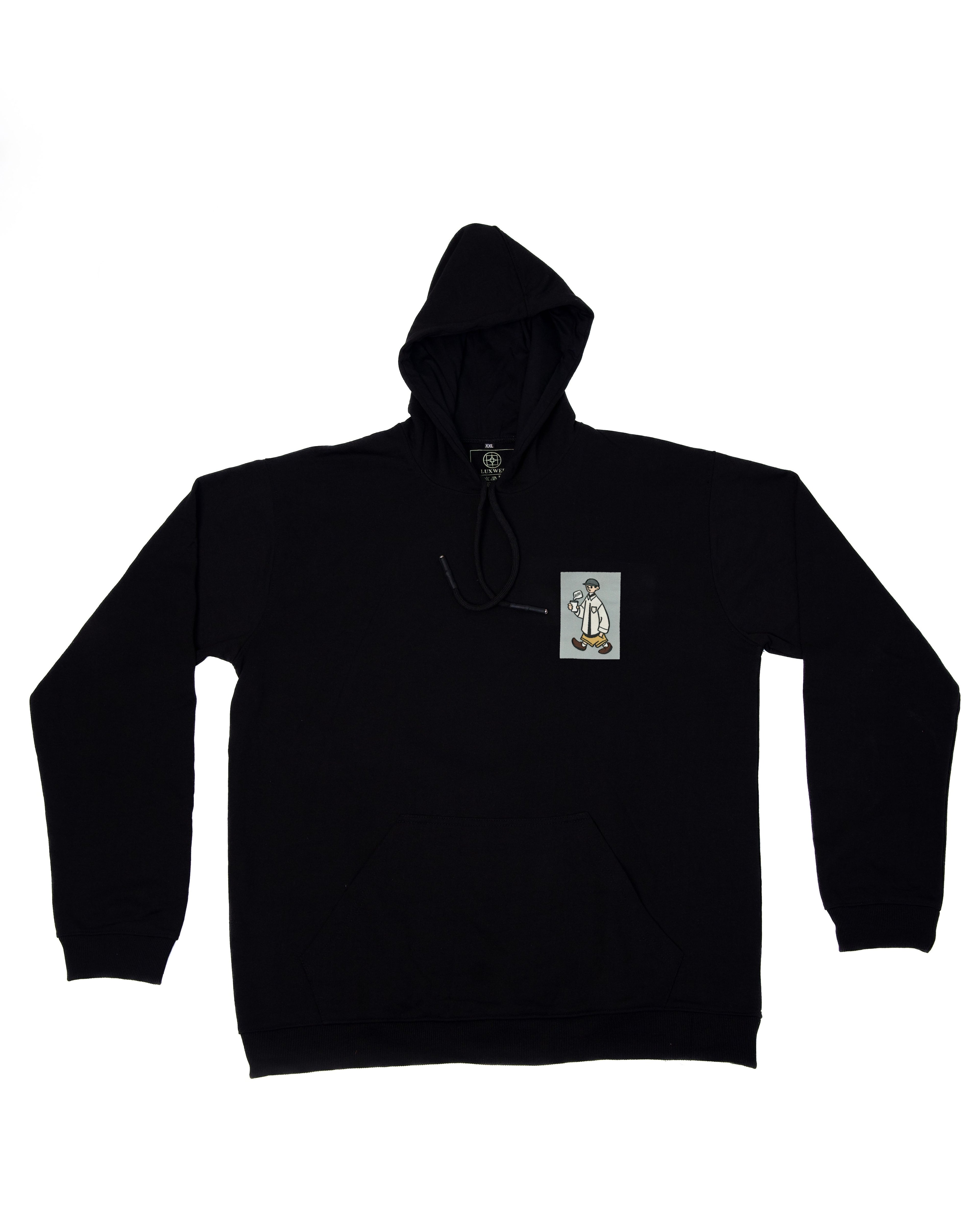 Giraffe Sunset Black Hoodie
